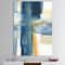 Designart - Indigo Panel VI - Glam Modern Canvas Artwork